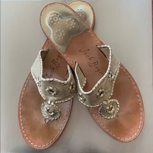 Gold Jack Rogers sandal. Size 40.